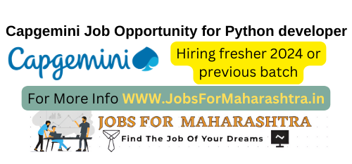 Capgemini Hiring For Python Developer - Capgemini Hiring 2025
