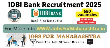 IDBI Bank Requirement 2025