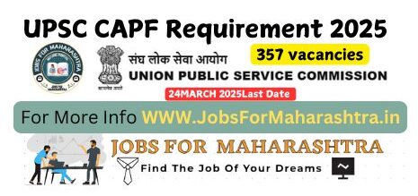 UPSC CAPF Requirement 2025